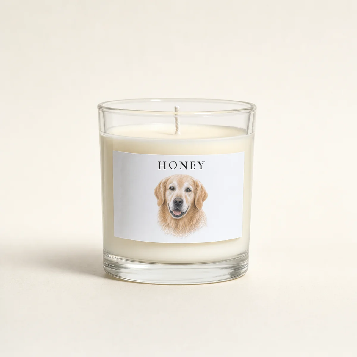 Pet Portrait Candle